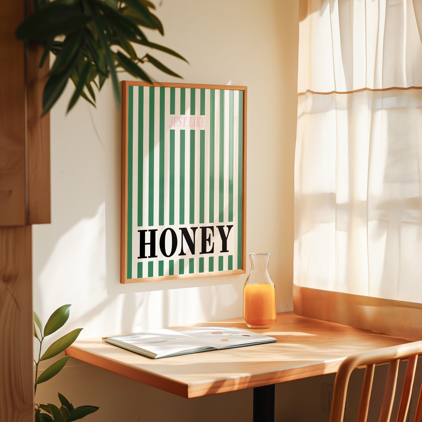Just Like Honey Retro Music Giclée Art Print