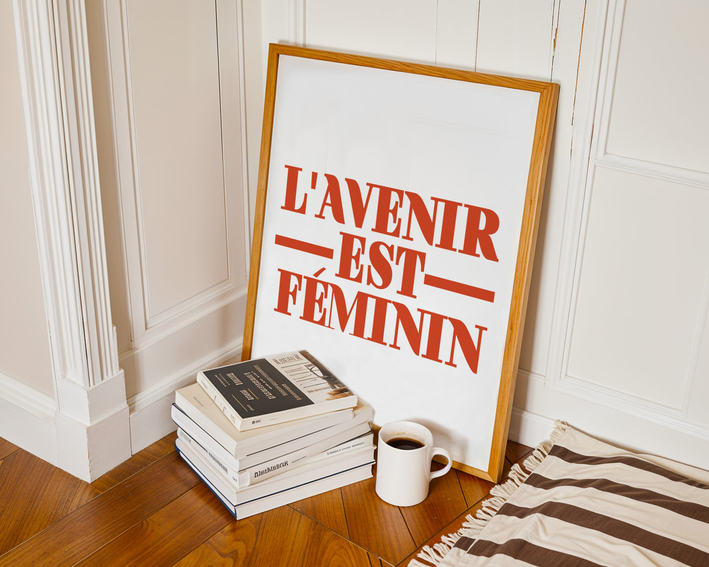 SECONDS SALE L'avenir Est Fèminin French Giclée Art Print