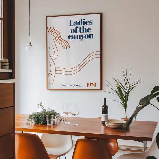 Ladies of the canyon Californian Giclée retro Art Print