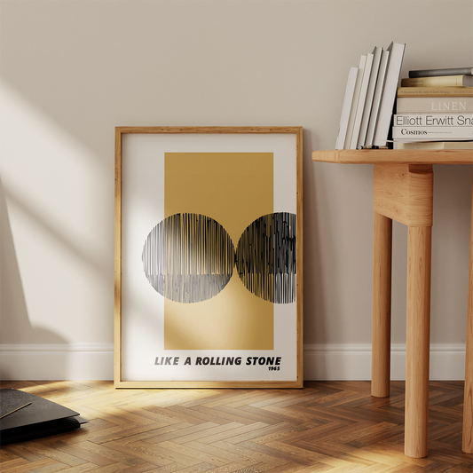 Like a rolling stone Giclée retro Art Print