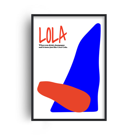 Lola The Kinks Abstract Music Giclée Art Print