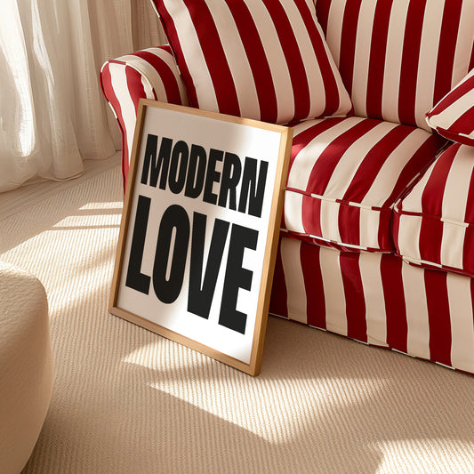 Modern love Giclée retro Art Print