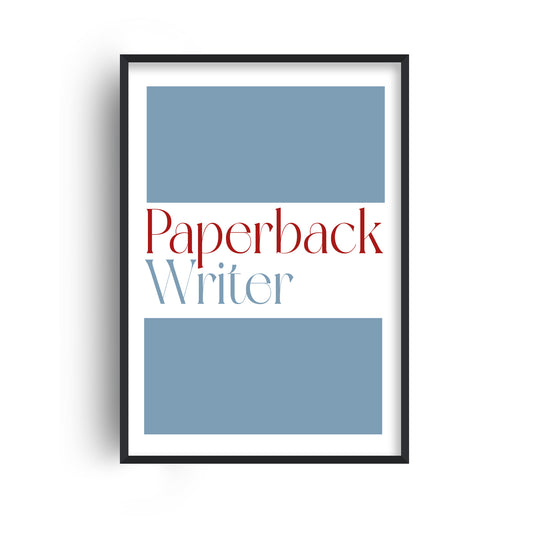 Paperback Writer Retro Music Book Giclée Art Print