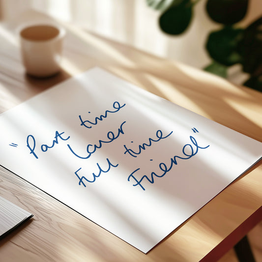 Part Time Lover Full Time Friend Retro Music Giclée Art Print