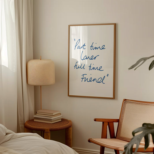 Part Time Lover Full Time Friend Retro Music Giclée Art Print
