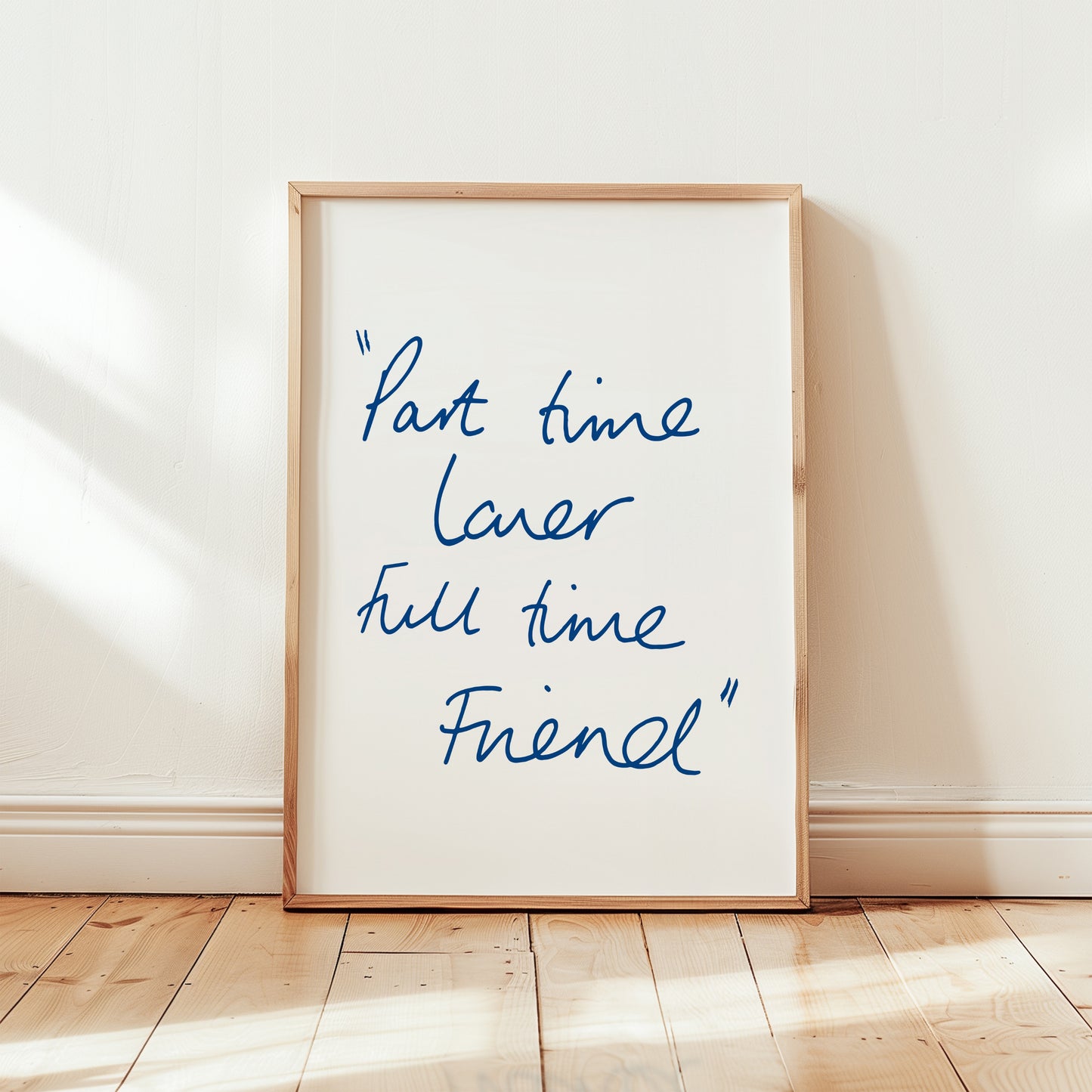 Part Time Lover Full Time Friend Retro Music Giclée Art Print