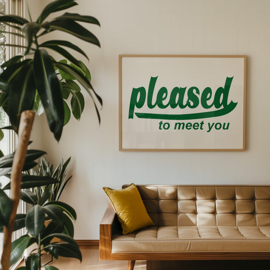 Pleased To Meet You Retro Music Giclée Art Print