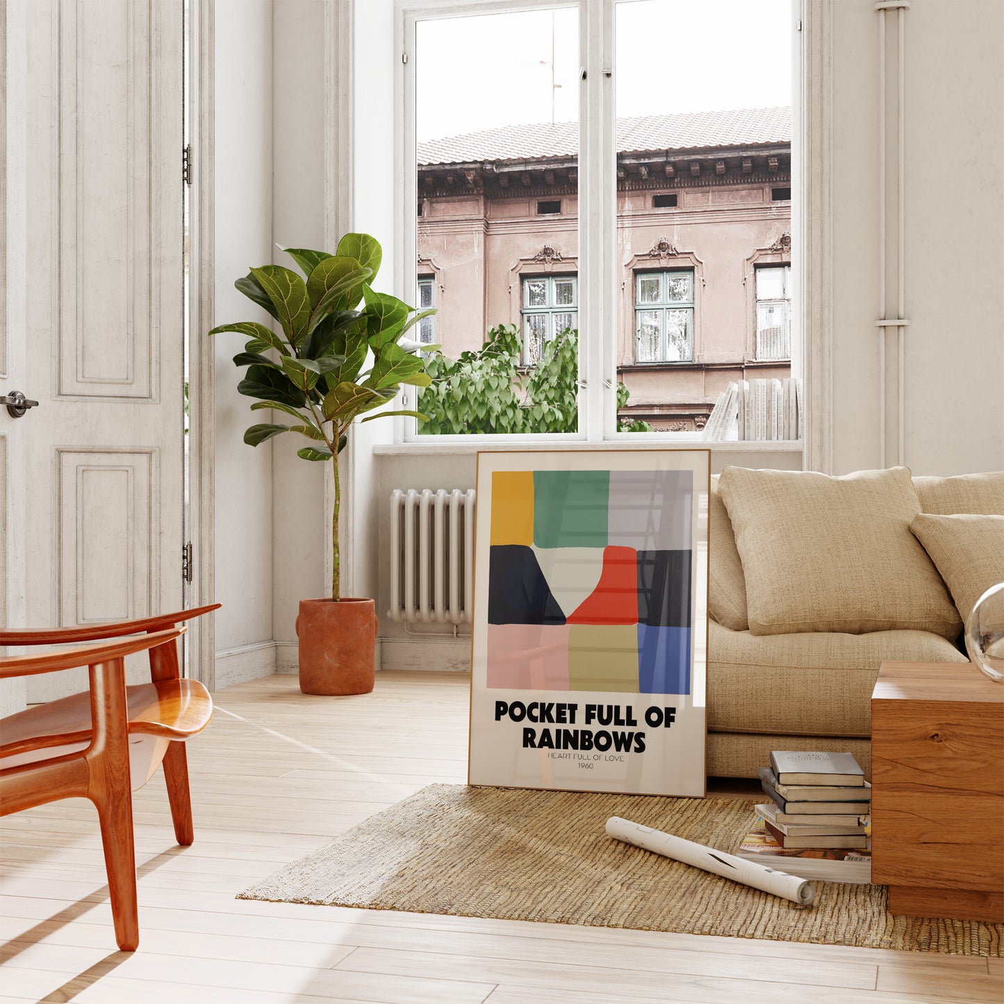 SECONDS SALE Pocket Full Of Rainbows Music Giclée Art Print