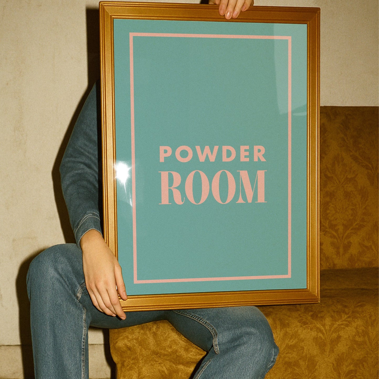 Powder Room Retro Giclée Art Print