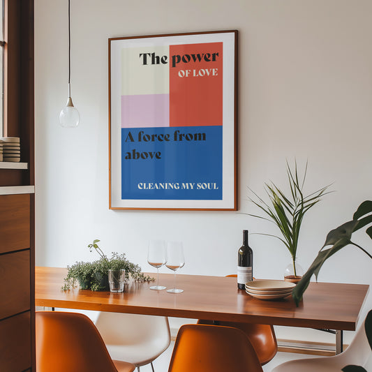 Power Of Love Retro Music Giclée Art Print