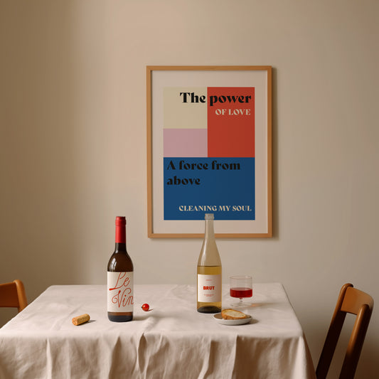 Power Of Love Retro Music Giclée Art Print