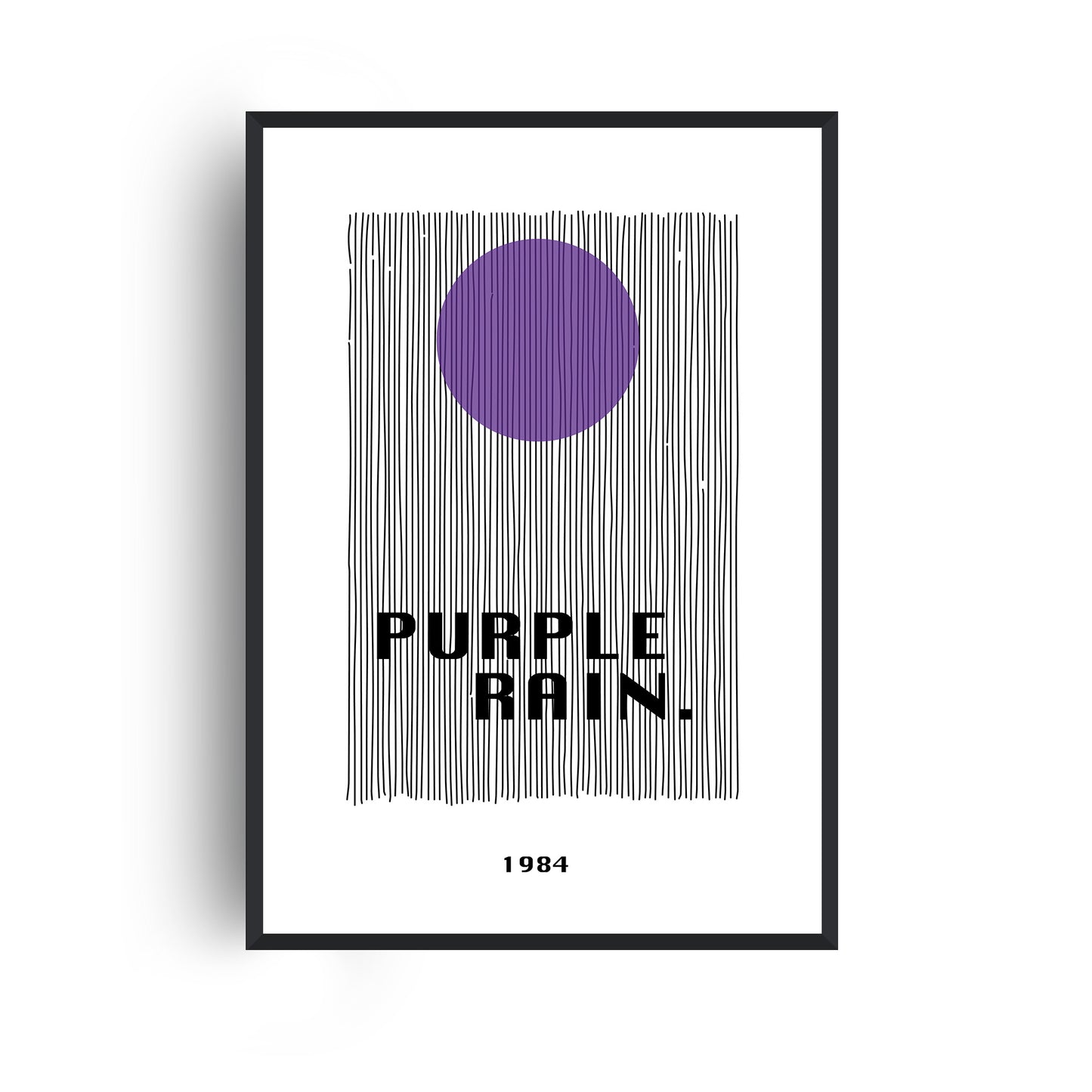 Purple Rain Giclée Giclée retro Art Print