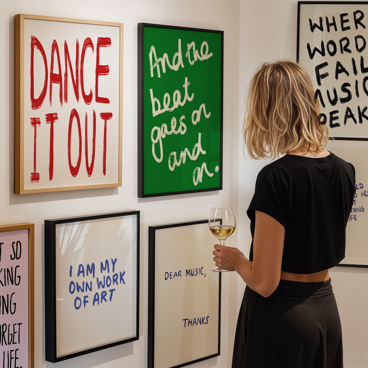 Dance It Out Playful Quote Print