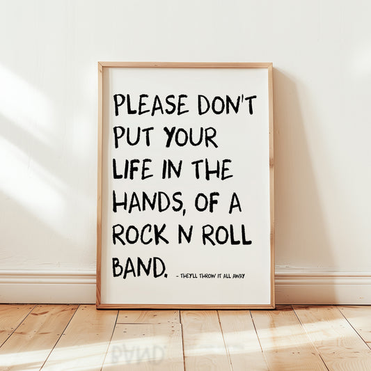 Rock n Roll Band Retro Giclée Art Print