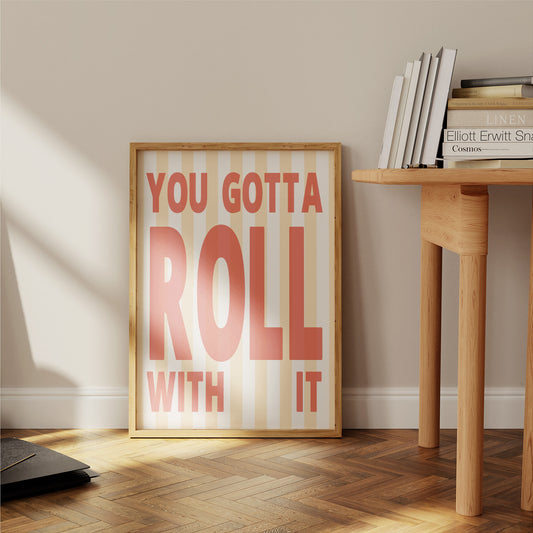Roll With It Oasis Retro Music Giclée Art Print