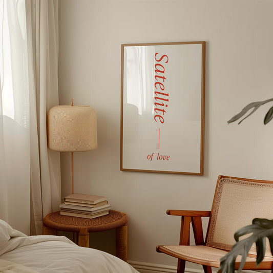 Satellite Of Love Retro Music Giclée Art Print