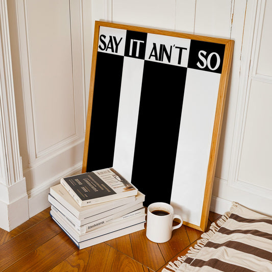 Say It Ain't So Retro Music Giclée Art Print