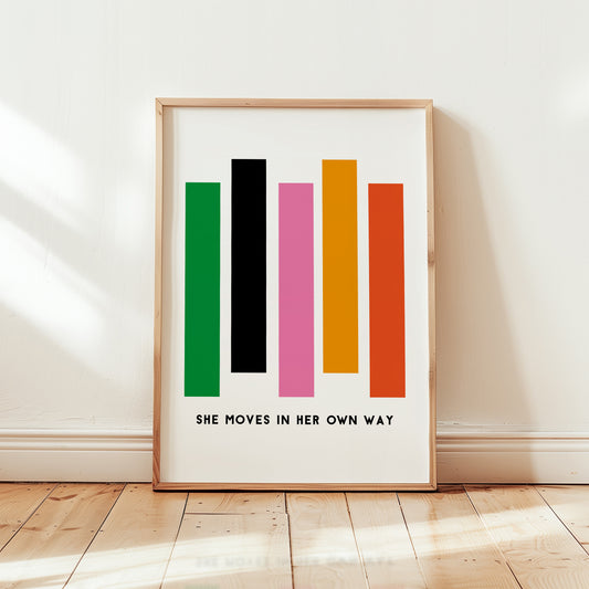 She Moves In Her Own Way Giclée Art Print