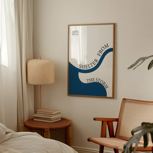 Shelter from the storm Giclée retro Art Print