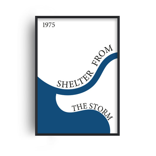 Shelter from the storm Giclée retro Art Print