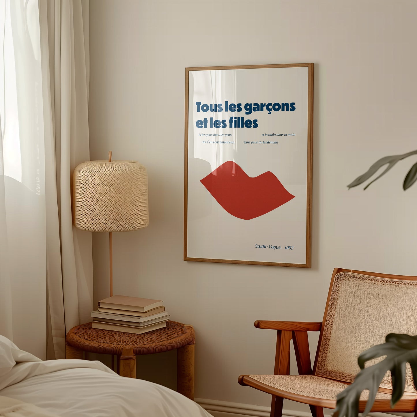 Tous Les Garçons Et Les Filles French Retro Giclée Art Print