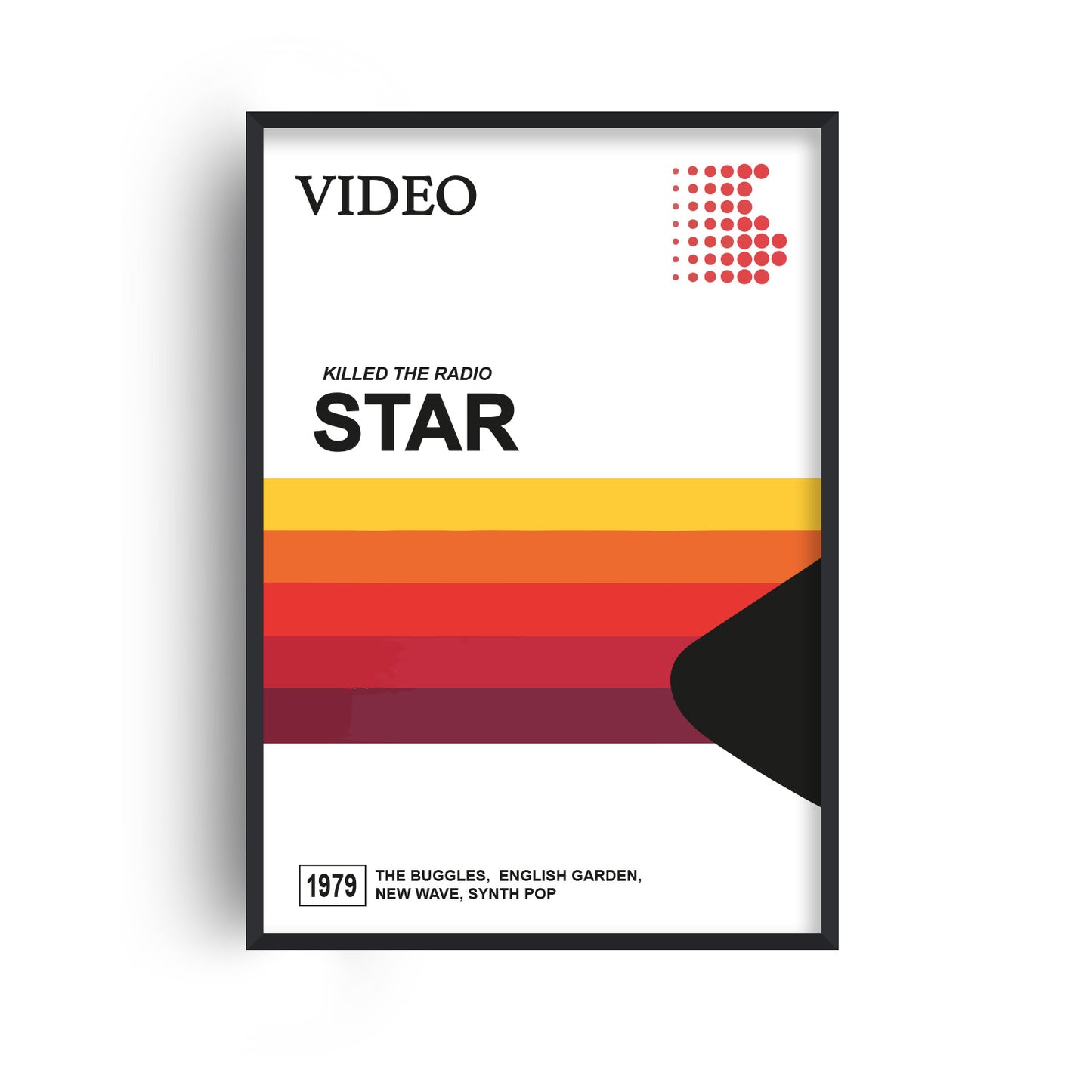 Video killed the radio star 1970s Music Giclée Art Print