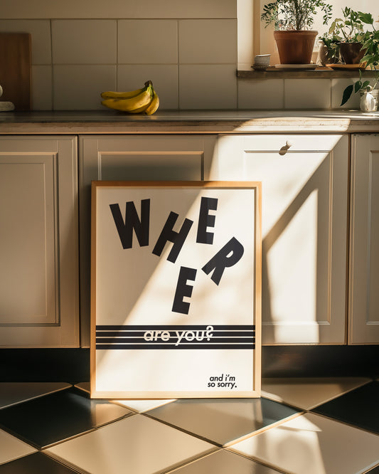 Where Are You Retro Music Giclée Art Print