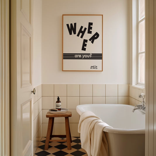 Where Are You Retro Music Giclée Art Print