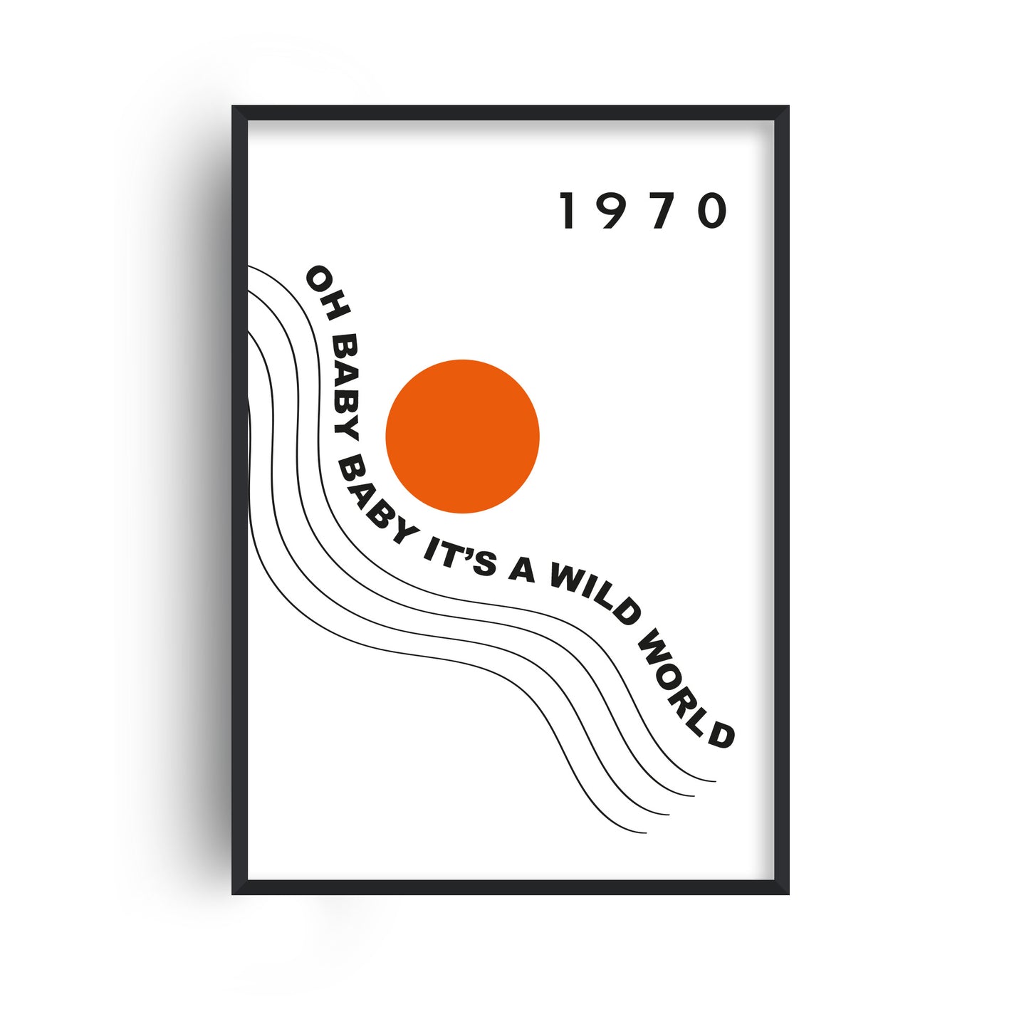Wild World Abstract Music Retro Giclée Art Print