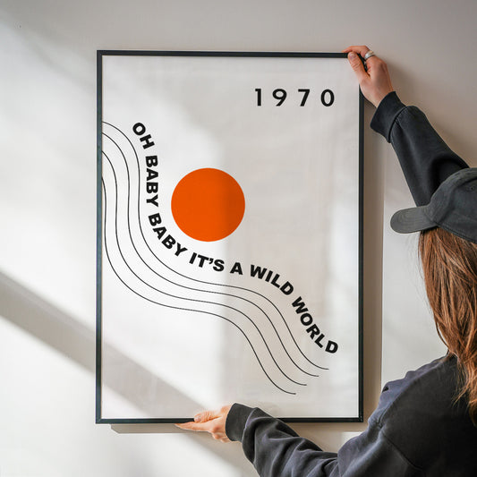 Wild World Abstract Music Retro Giclée Art Print