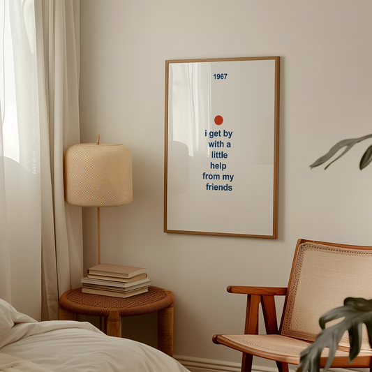 With a little help from my friends Giclée Art Print