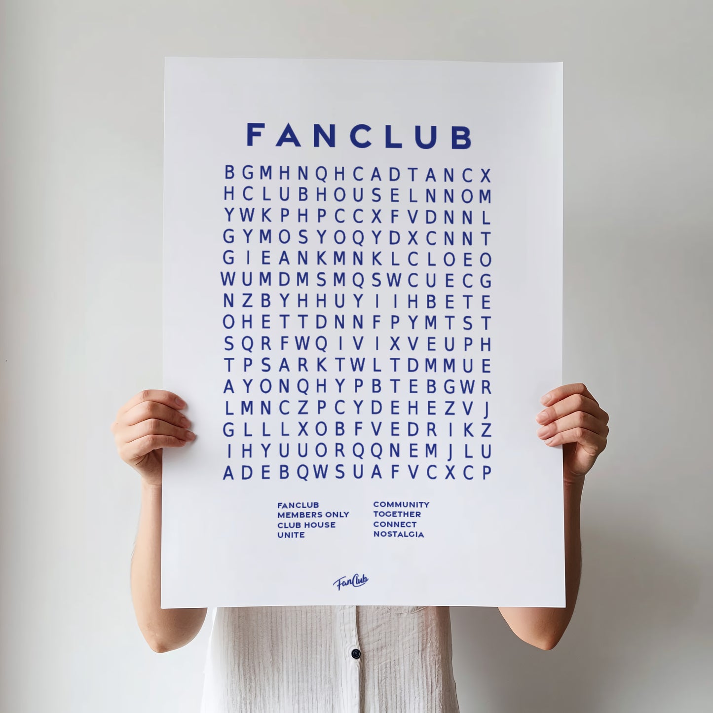 Fanclub Core Wordsearch Giclée Art Print
