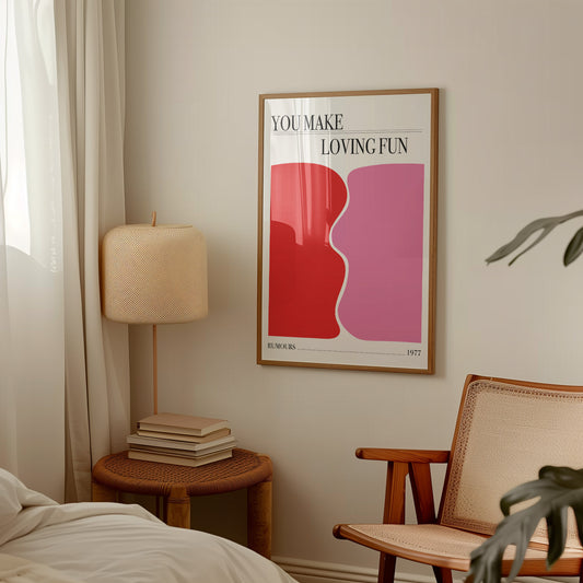 SECONDS SALE You Make Loving Fun Music Giclée Art Print