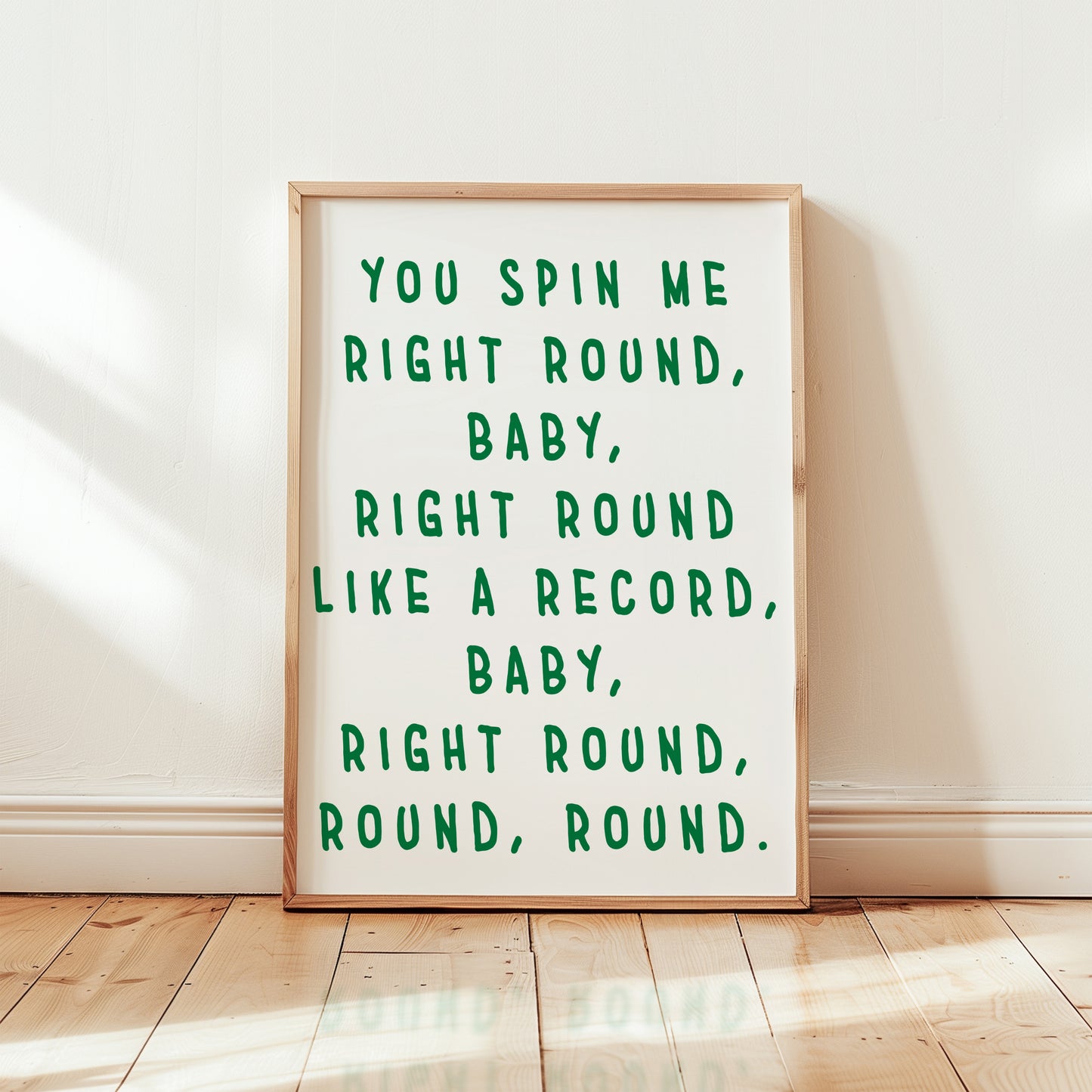 You Spin Me Right Round Retro Music Giclée Art Print