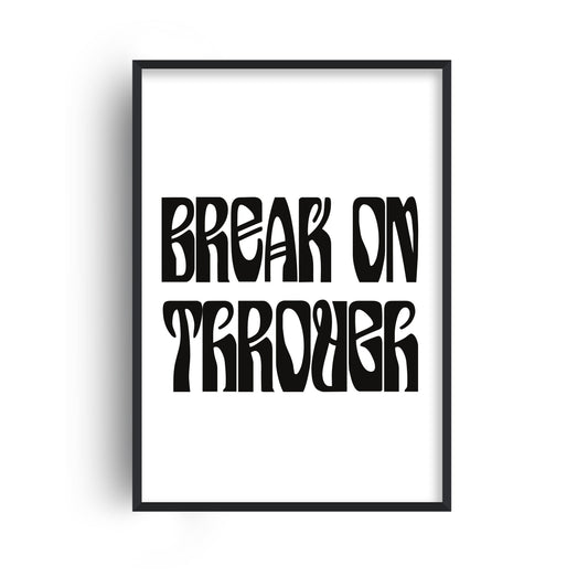 Break on through Giclée retro Art Print