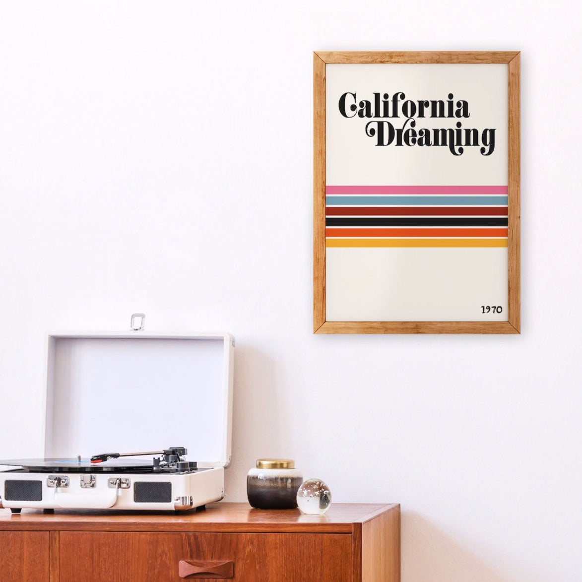 California Dreaming Giclée retro art Print