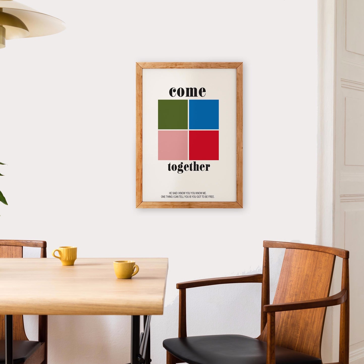 Come together Giclée retro Art Print