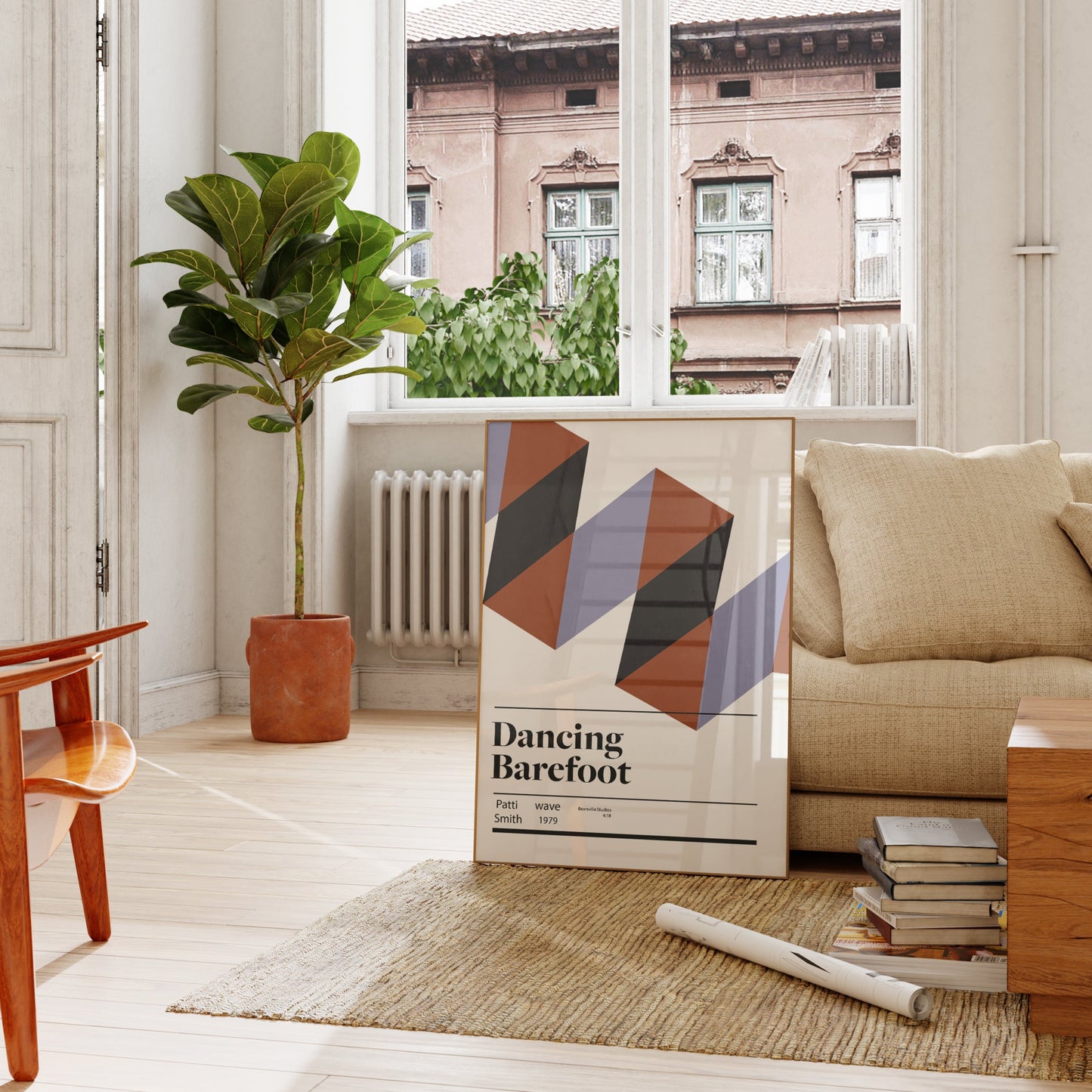 Dancing Barefoot Retro Giclée Art Print