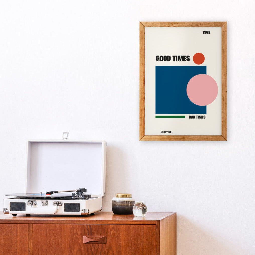 Good times Bad times abstract Giclée retro Art Print