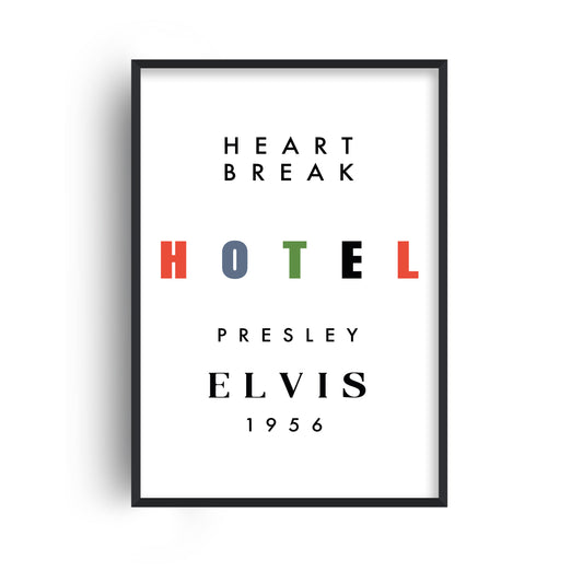 Heartbreak Hotel Giclée retro Art Print