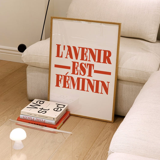 L'avenir est feminin Giclée retro Art print