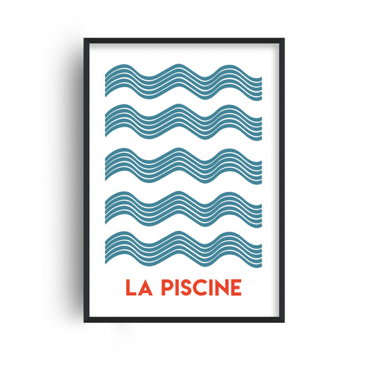 La Piscine Giclée retro Art Print