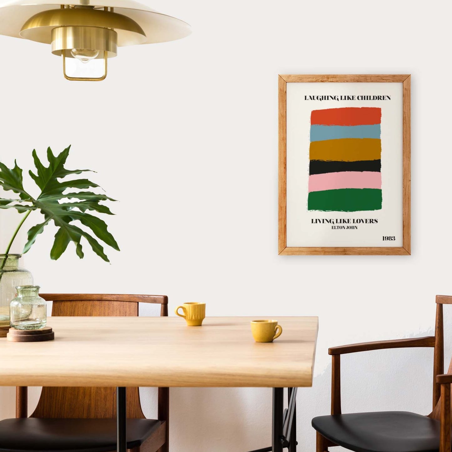 Laughing like children living like lovers abstract Giclée Art Print