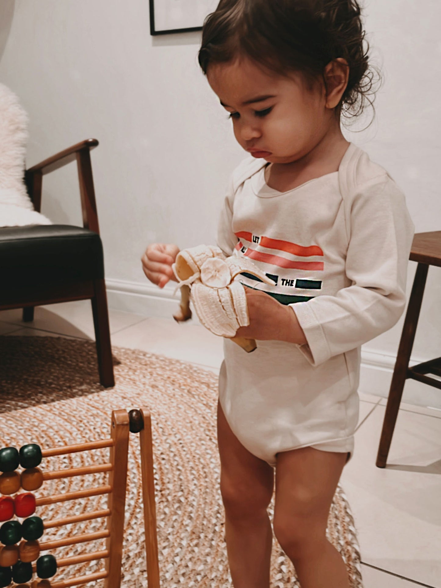 Fancubs Let all the children Boogie baby organic cotton long sleeve bodysuit