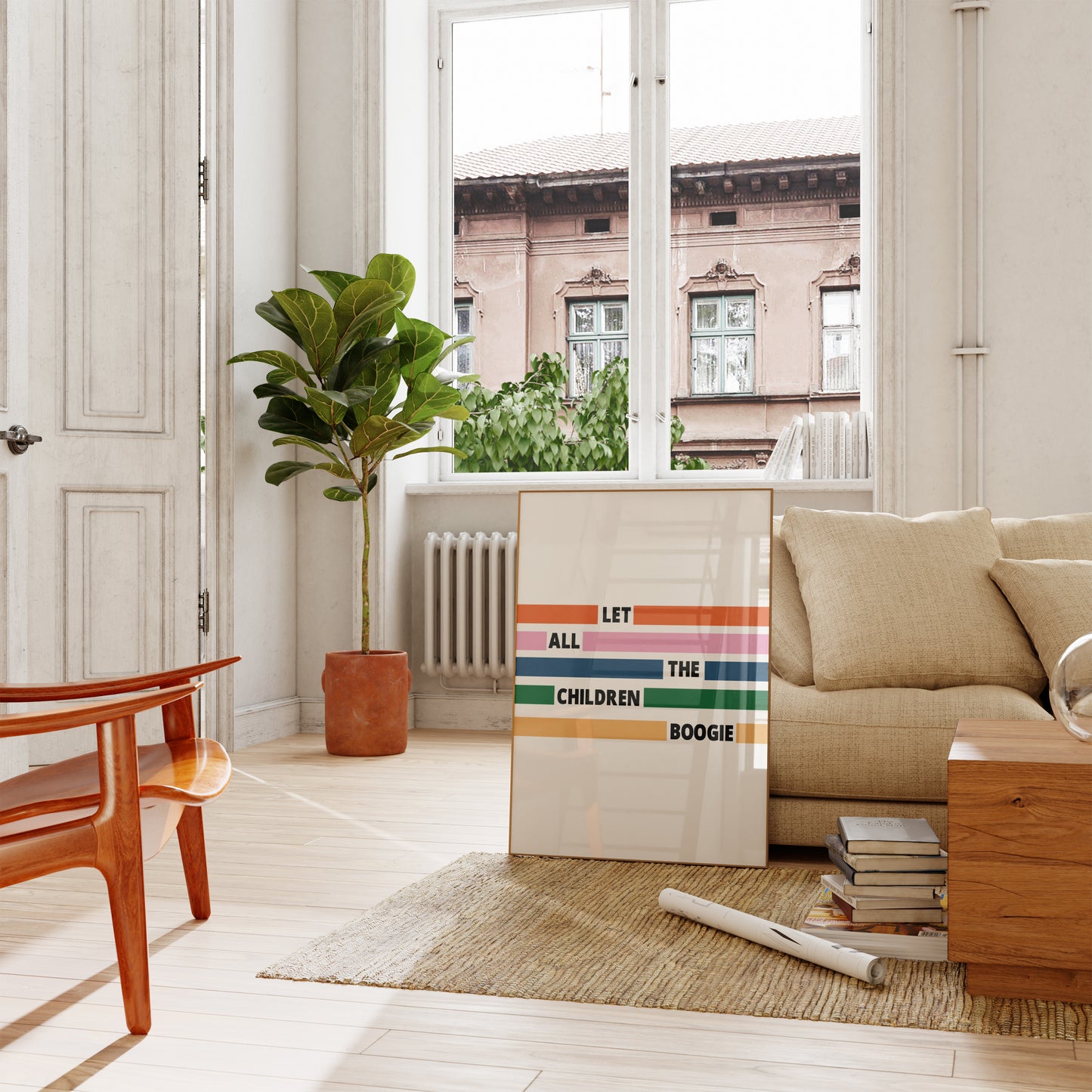 SECONDS SALE Let All The Children Boogie Music Giclée Art Print