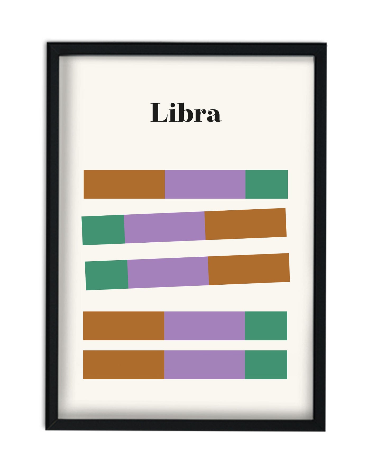 Libra Zodiac Star Sign Giclée retro Art Print