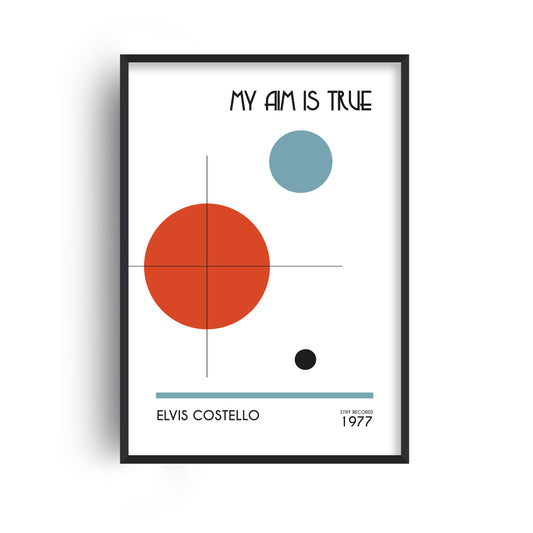 My aim is true abstract Giclée retro Art Print