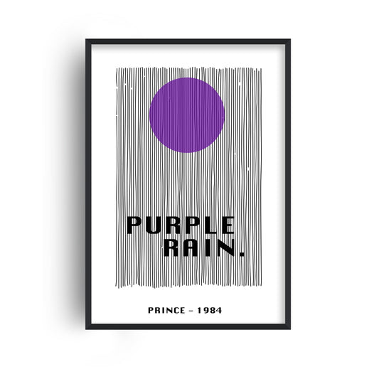 Purple Rain Giclée Giclée retro Art Print