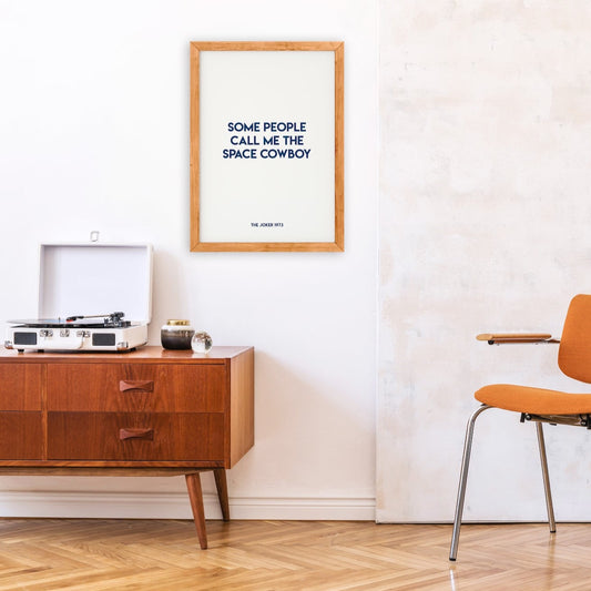 Space cowboy Giclée retro Art Print