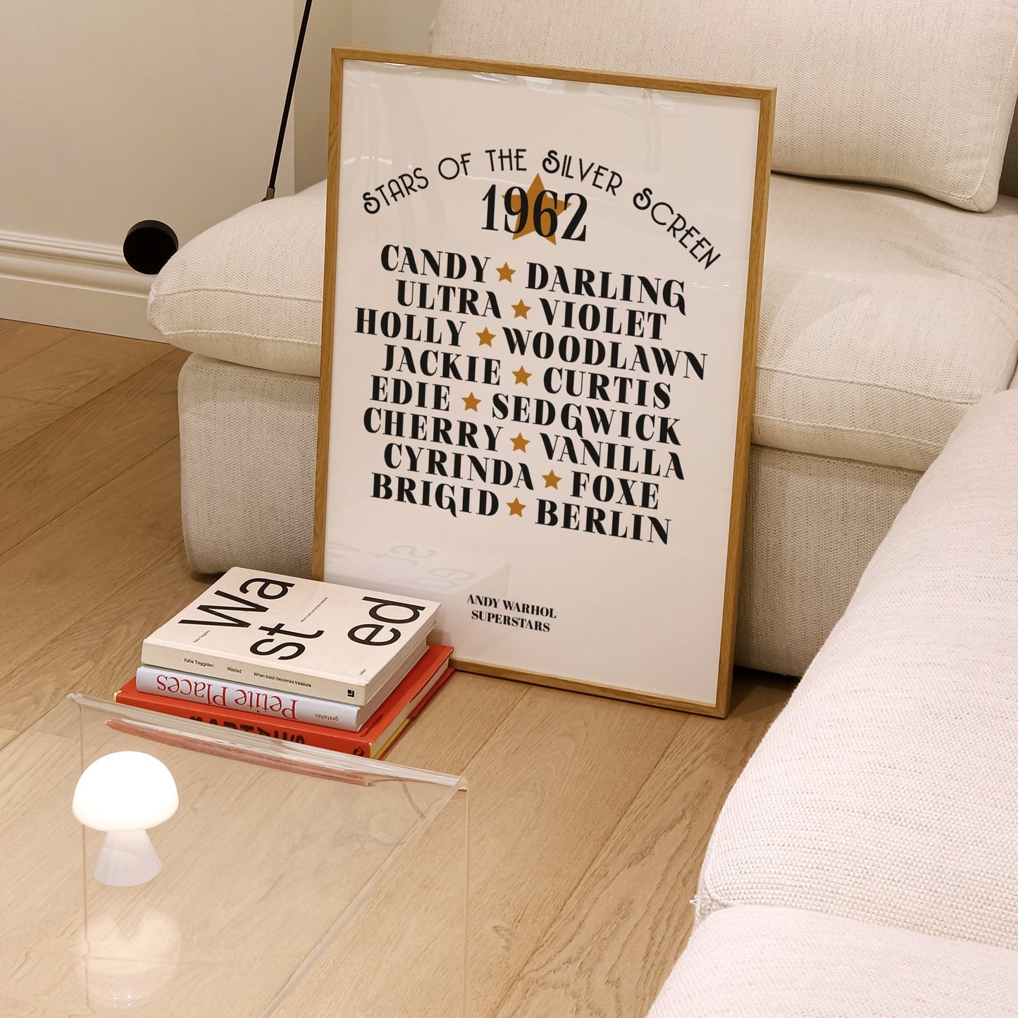 Andy Warhol superstars retro Art Print